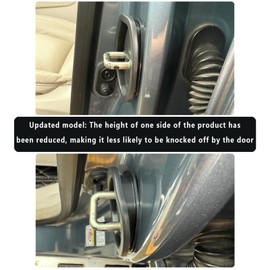 YJMOTOR for 4PCS Door Latch Lock Cover,Silicone Door Latch Guard Car Decorations&Protects Door Latches,Universal Self-Adhesive Door Lock Latch Protector Car Accessories for Most Vehicles (Black)