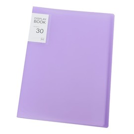 Corfhy A4 Diamond Pictures Storage Book: 30-Page Art Portfolio with Clear Pockets, Purple