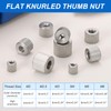 PATIKIL M2.5 Knurled Thumb Nuts, 50pcs Nickel Plated Female Thread