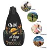 Jesus Christian Cross Crossbody Sling Bag For Women Men Adjustable