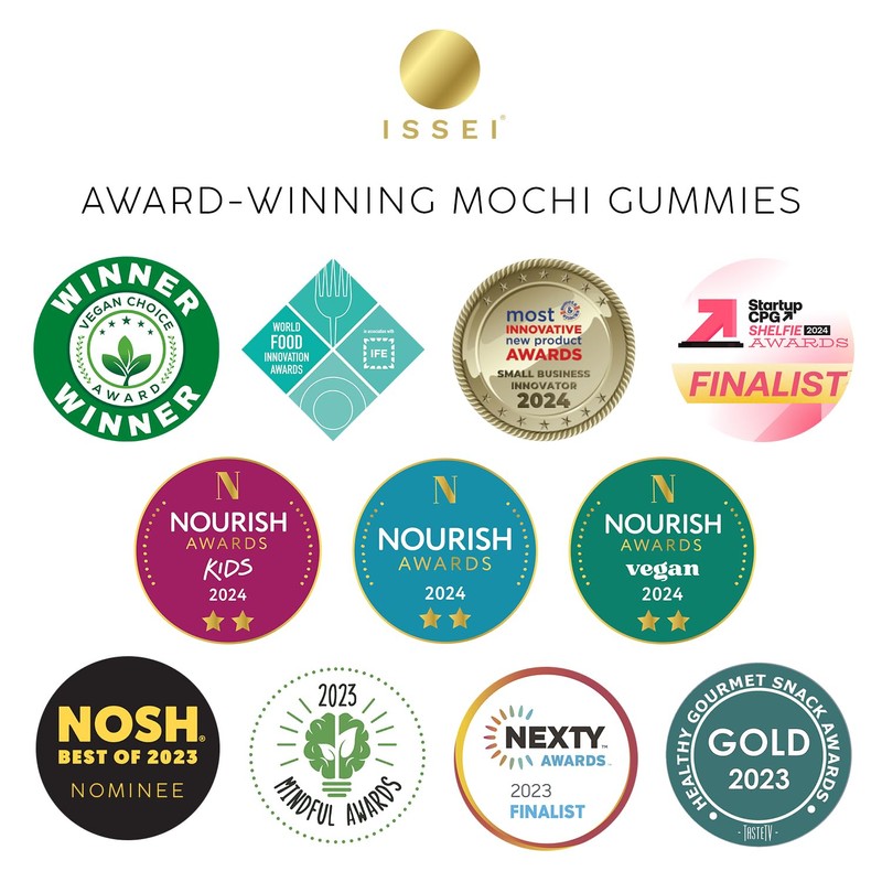ISSEI Mochi Gummies | Dye-Free Candy with Colors from Natural