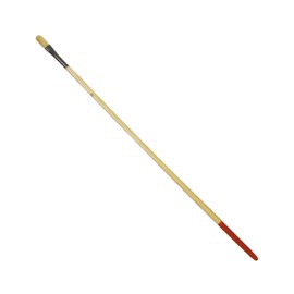 Amig - Flat brush made of PVC and pure bristle model 4210 | No. 10 | with black metal ferrule with lacquered wooden handle | for many uses