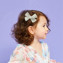 2PCS 2-Inch Baby Hair Bow Alligator Clips Boutique Barrettes Hair Pins for Baby Infants Toddler Kids Girls