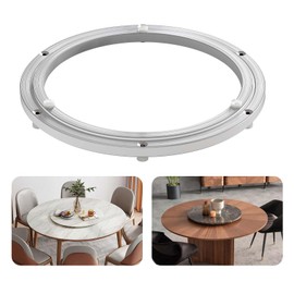 Pisman Aluminium Alloy Turntable Bearing, Heavy Duty Lazy Susan Rotating Bearing Turntable,Smooth Swivel Plate Hardware for Round Dining Table,DIY. Silent Rotating Base Only（12inch）