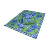 Caspari Green And Blue Plate Guest Towel Napkins - 15
