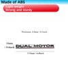 YHCDSEA Dual Motor Badge Emblem Sticker Plaid Decor Compatible for
