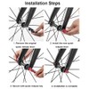 Riloer Bicycle Skewer Set, Ultralight Anti-Theft Quick Release Aluminium Alloy