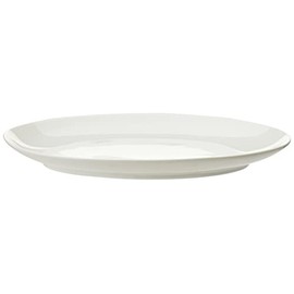 Maxwell & Williams Round Oval Plate, 25 x 16 cm, White Basics/Serving Plate