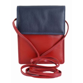 GOLUNSKI GRAFFITI WOMENS LEATHER NECK PURSE CROSSBODY TRAVEL BAG,3 COLOUR'S TO CHOOSE FROM 7-131 (Midnight)