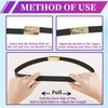 2 Pcs Women's Skinny Leather Belt, Adjustable Alloy Turn Lock