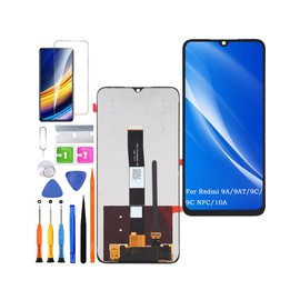 Screen Replacement for Xiaomi Redmi 9a / 9c / 10a Original, for Redmi 9at / 9c NFC LCD Touch Panel Display Digitizer Assembly Repair Parts with Kit