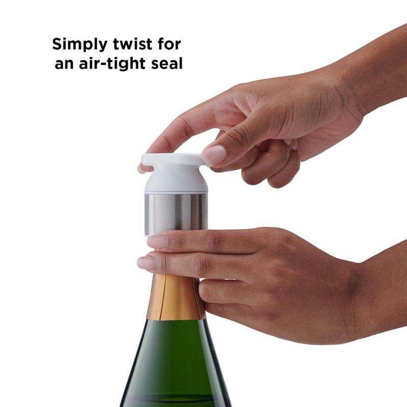 Rabbit Wine Stopper Preserver, 2.2x1.8x2.4, White