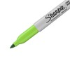 Sharpie Permanent Markers, Fine Point, Lime, Box of 12