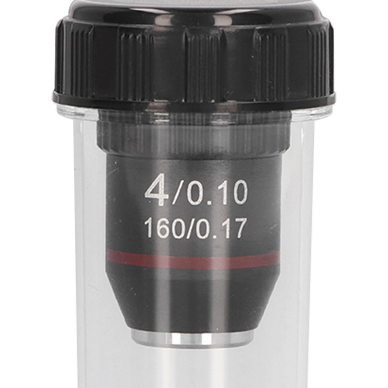 Achromatic Microscope Objective 4X High Magnification Lens 20.2mm Interface Thread