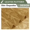Lecloud Leia Dark Gold Sheer Valance for Windows 14 Inch