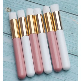 SOWAKA 6 Pcs Lash Shampoo Brushes Black Head Brush Remover Tool Facial Cleansing Brushes Lash Cleanser for Washing Eyelash Extensions Black Head