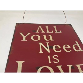Eview  'All You Need' Metal Wall Décor