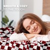 Elegant Comfort Premium Checkered Reversible Throw Blanket - Ultra Soft
