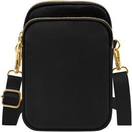 YINHEXI Small Crossbody Bags Purses for Women, Mini Crossbody Cell Phone Purse Wallet for Women and Men, Shoulder Bag (Black-L)