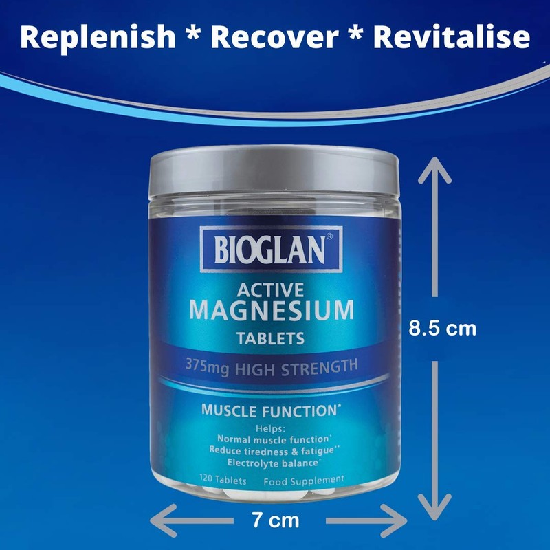 Bioglan Active Magnesium | Supports Muscle Function | 120 Tablets,