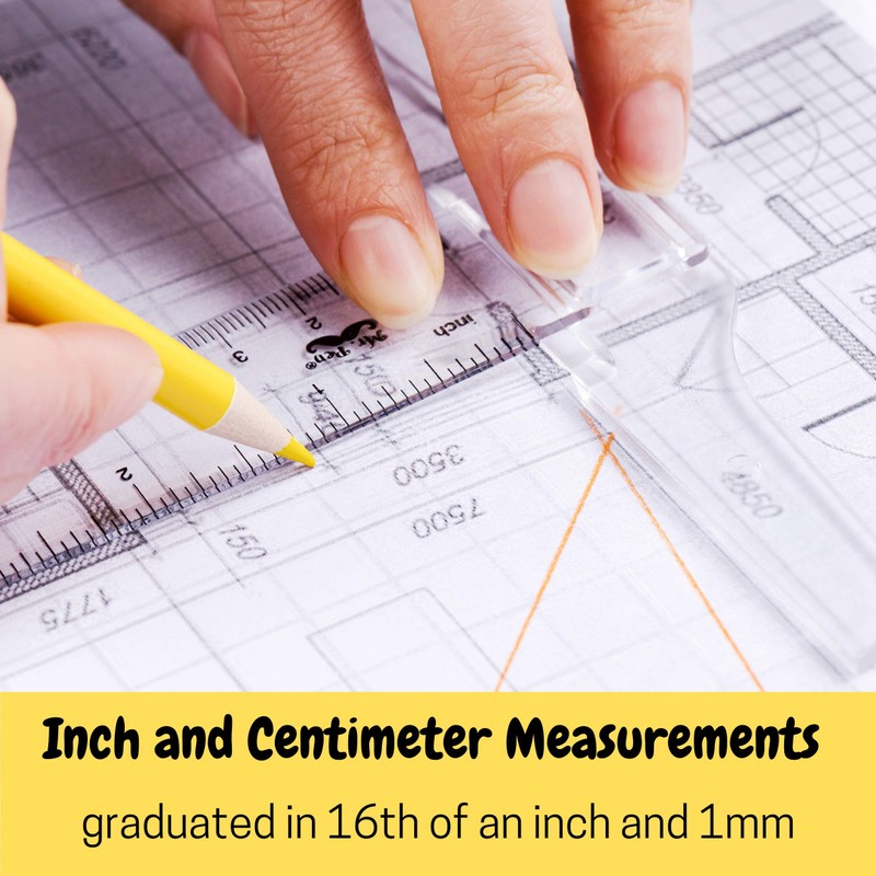 Mr. Pen- 12 Inch Plastic T-Square, 3-Pack - Drafting &