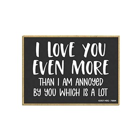 Honey Dew Gifts, I Love You Even More, Love Refrigerator Magnets, Funny Fridge Magnet, 2.5 Inches by 3.5 Inches