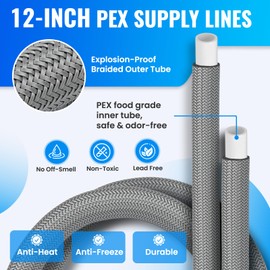 Uiyofok 595916 Hot Water Recirculating Pump Recirculation System 25 Watts,Programmable Timer for Tank Water Heaters,Instant Hot Water,Entire Kit Included,Durable Chromed Brass Valve,Easy Install