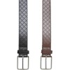 Urban Classics Men's Belt, Black/Silver+Brown/Silver
