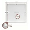 Morvat 12x12 Spring Access Panel for Drywall & Ceiling, 4