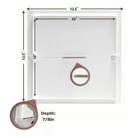 Morvat 12x12 Spring Access Panel for Drywall & Ceiling, 4 Pack
