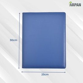 ARPAN A4 Display Book Professional Presentation Book 24 Pockets 48 Pages Portfolio Folder (Blue)
