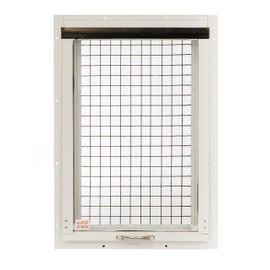 Chicken Coop Window 14" W x 21" H, Flush Mount Tilt Out Brown for Chicken Coops, Sheds, and Playhouses 1 PK (WCC1421BR-BX1)