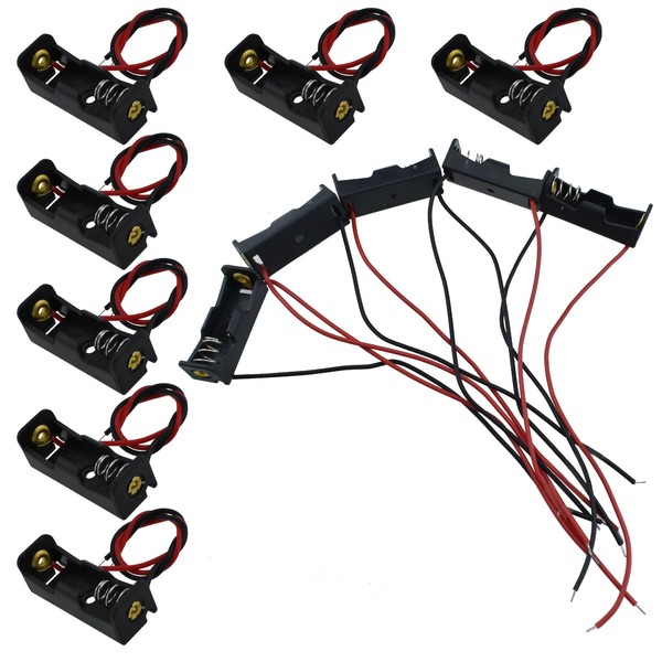 UBANU 12 Pcs A23 12V Battery Holder Box, 23A Battery