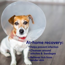 SkinSmart Antimicrobial Skin and Wound Care for Pets, Removes Bacteria to Promote Healing and Relieves Itch, 8 Ounce Spray Bottle