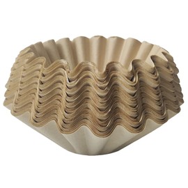 Coffee Filter Papers, 100 Pieces Cup Basket Coffee Filter Papers, Disposable Unbleached Coffee Filter Papers for Home Cafes Restaurants and Offices Use (Brown)
