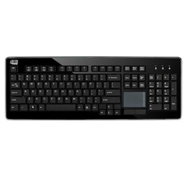 Adesso AKB-440UB SlimTouch Desktop Keyboard with Integrated Touchpad and Multimedia Hotkeys