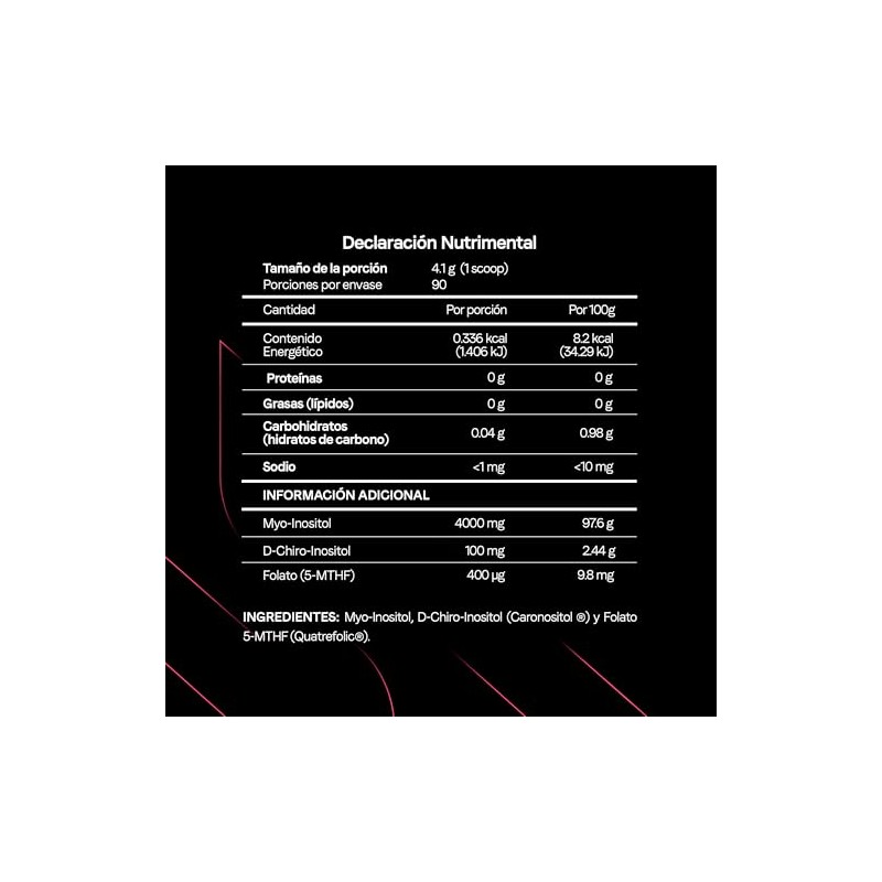 Inositol Polvo Myo Chiro Folato Mthf Caronositol Quatrefolic Apoyo Bienestar