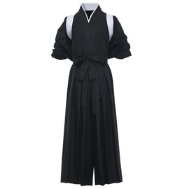Japanese Samurai Hakama Uniform Traditional Aikido Kendo Martial Arts Anime Costume White