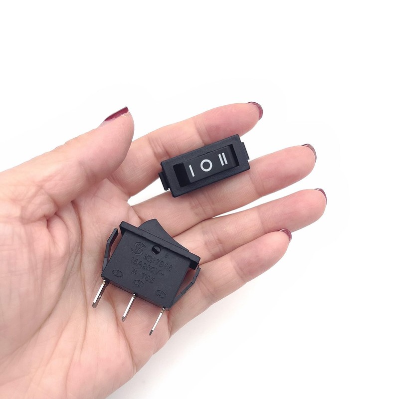 JZK 2x ON OFF ON Rocker Switch 15A 250V AC