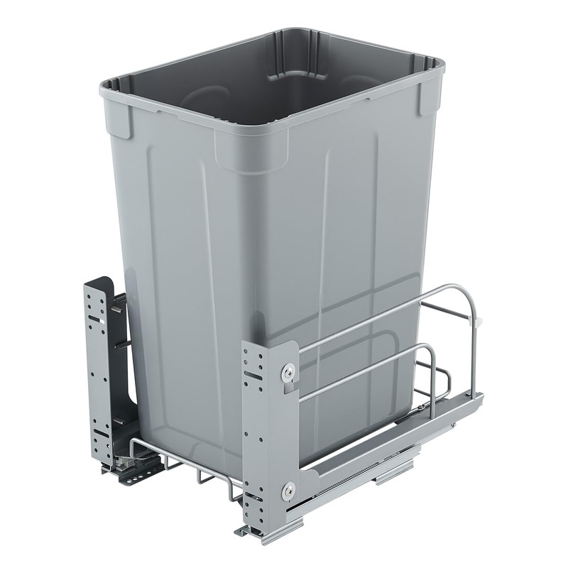 VEVOR Pull-Out Trash Can, 35 QT x2 Double Under Mount