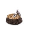 Arthur Court Designs Aluminum Standing Squirrel on Log Nut/Candy/Snack Bowl