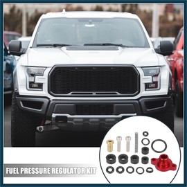 TUCKBOLD Car Fuel Injection Pressure Regulator Valve Cap Spring Kit for Ford F250 F350 F450 F550 7.3L Powerstroke Diesel 1999 2000 2001 2002 2003 Red Automotive Parts