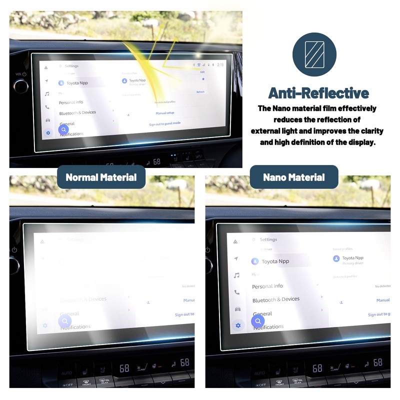 Ruiya 2025 Camry Screen Protector for Toyota Camry 12.3" Touch