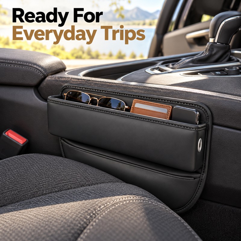 Car Seat Gap Organizer for Phones & Small Essentials –