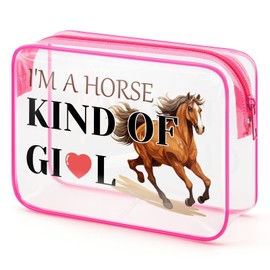 Sfodiary Horse Gifts for Women Makeup Bag Horses Lover Gifts for Animal Lover Horse Cosmetic Bag Equestrian Gifts for Friends Daughter Horse Themed Christmas Birthday Gift for Horse Lover Mom Aunt