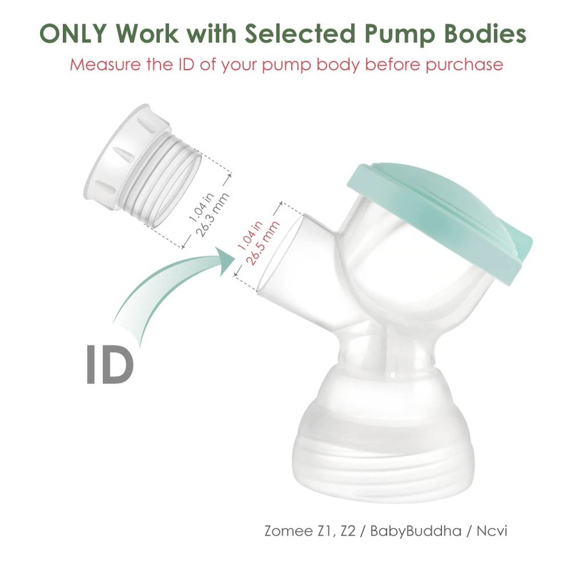 Maymom Shield Converter Aka Pump Connector Bushing, Compatible with Zomee/BabyBuddha/NCVI