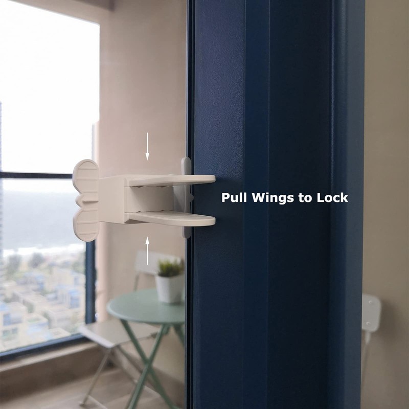 Makibi Child Safety Lock for Sliding Glass Door, Slide Closet