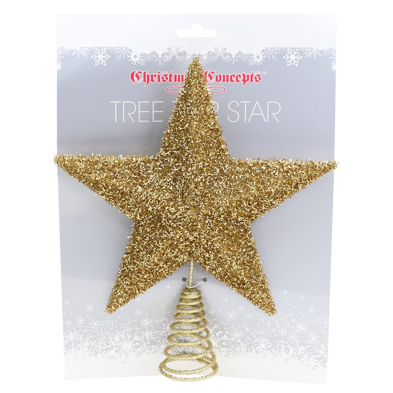 Christmas Concepts® 28cm Sparkly Tree Top Star - Luxury Christmas