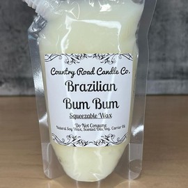 Squeezable Soy Wax 8oz Pouch | Heavily Fragranced | Hand Poured:_Brazilian Bum Bum