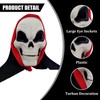 AMFSQJ Cadılar Bayramı Full Head Skull Maskesi, Cosplay Kostüm Maskesi,